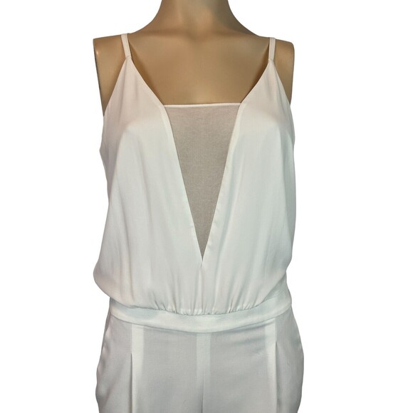 BCBGMaxazria Waylen Jumpsuit Size 2 Ivory Sleeveless Wedding  Formal - Picture 4 of 15